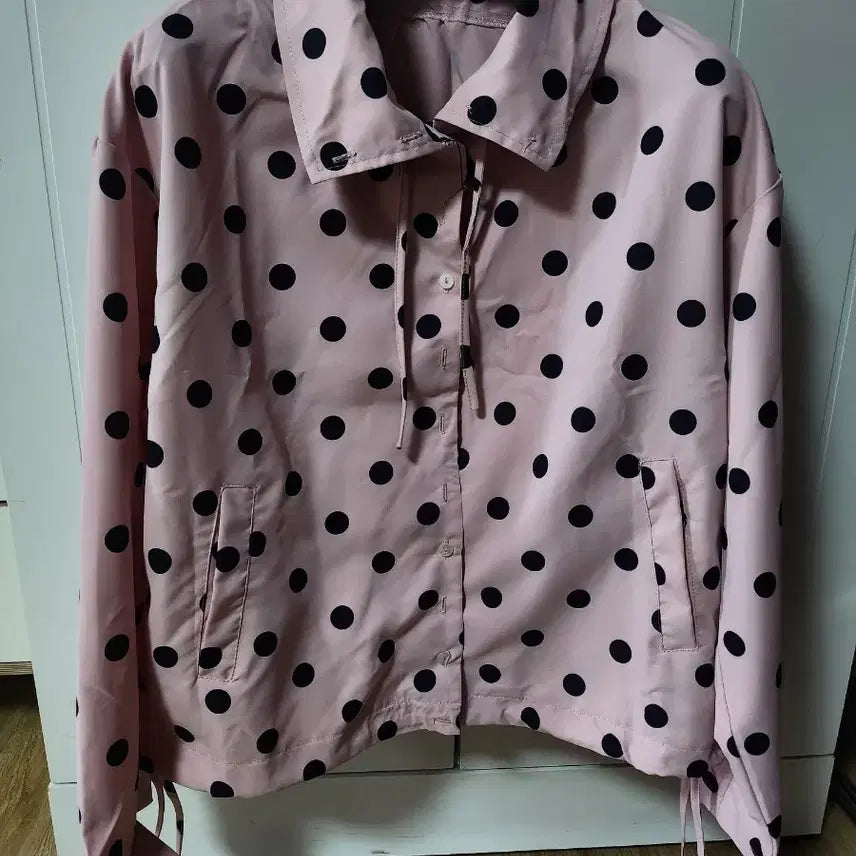 [BUNJANG] Pink Polka Dot Blouse / 핑크도트블라우스