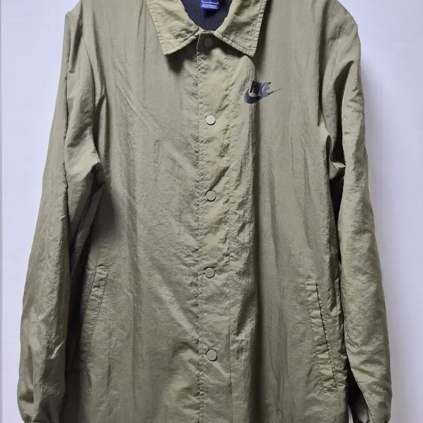 [BUNJANG] Nike Coach Jacket Khaki L / 나이키 코치 자켓 L