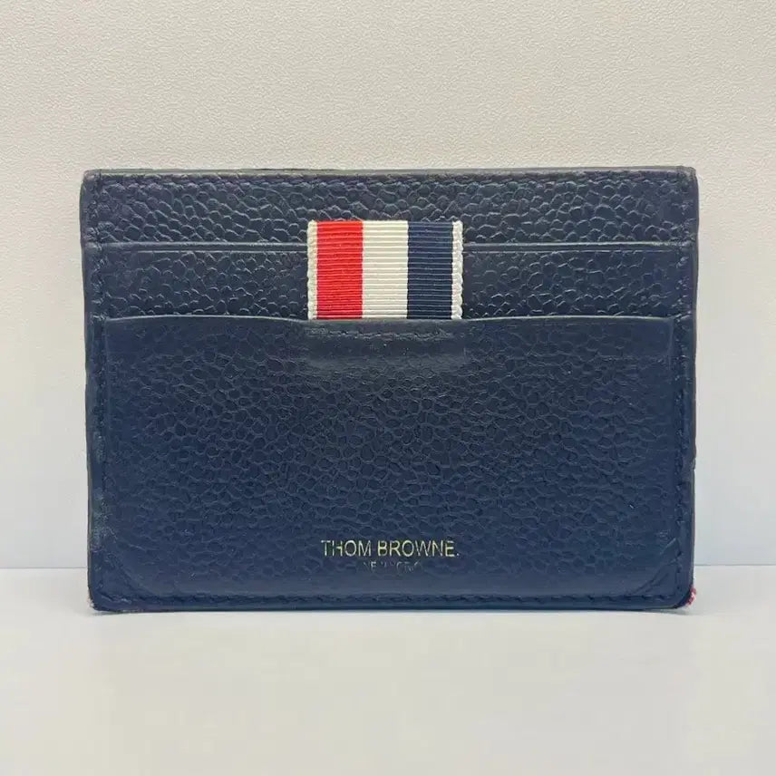 [BUNJANG] Thom Browne Navy Cardholder / 톰브라운 네이비 카드지갑