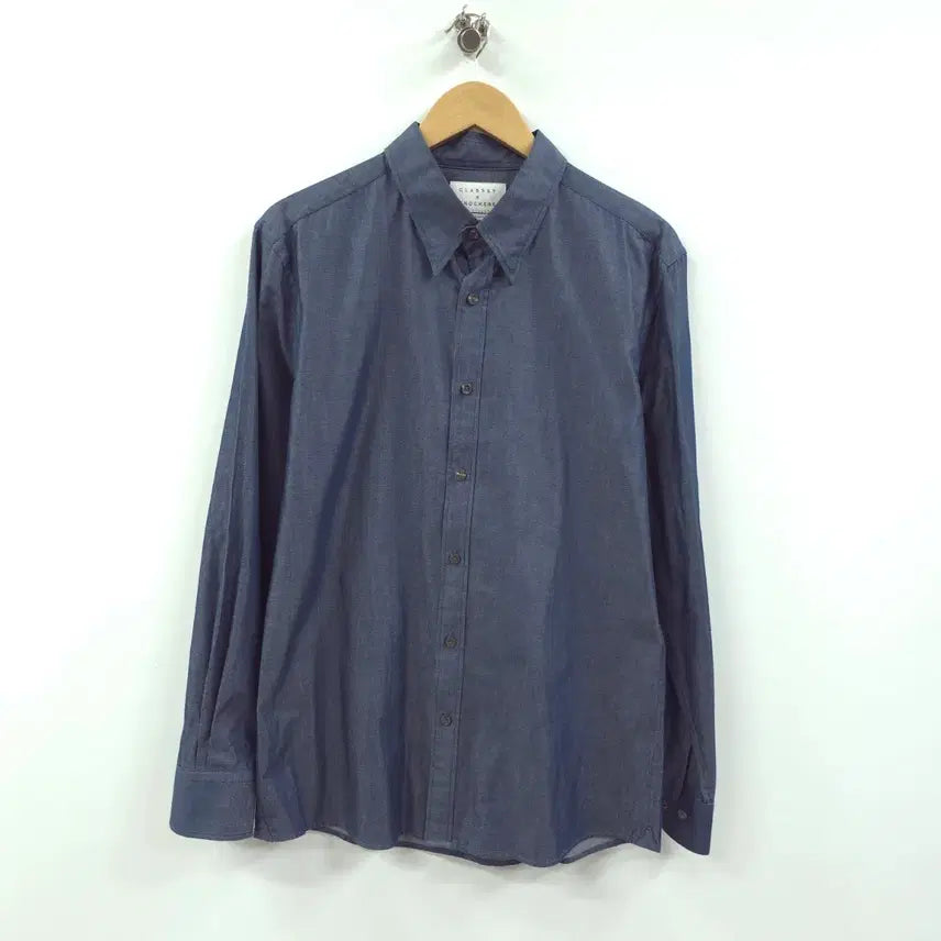 [BUNJANG] Knockus Classy Denim Pattern Shirt - Size 95 / 노커스 클래씨) 거의새거 데님패턴 셔츠 - 95