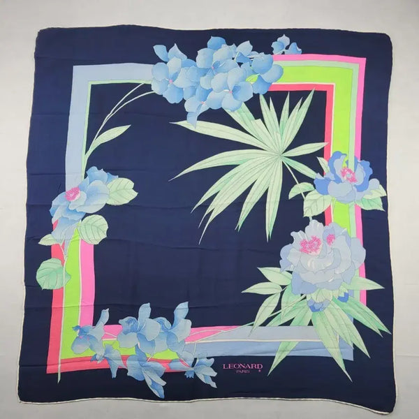 [BUNJANG] Leonardo Paris Silk Scarf / (정품) 레오나르도 스카프