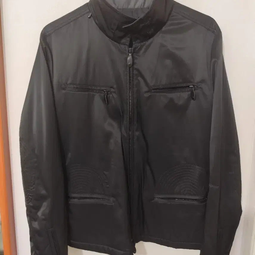 [BUNJANG] TIME Postmodern Black Poly Satin Men's Jacket / 타임 포스트모던 블랙 폴리 새틴 남성 자켓