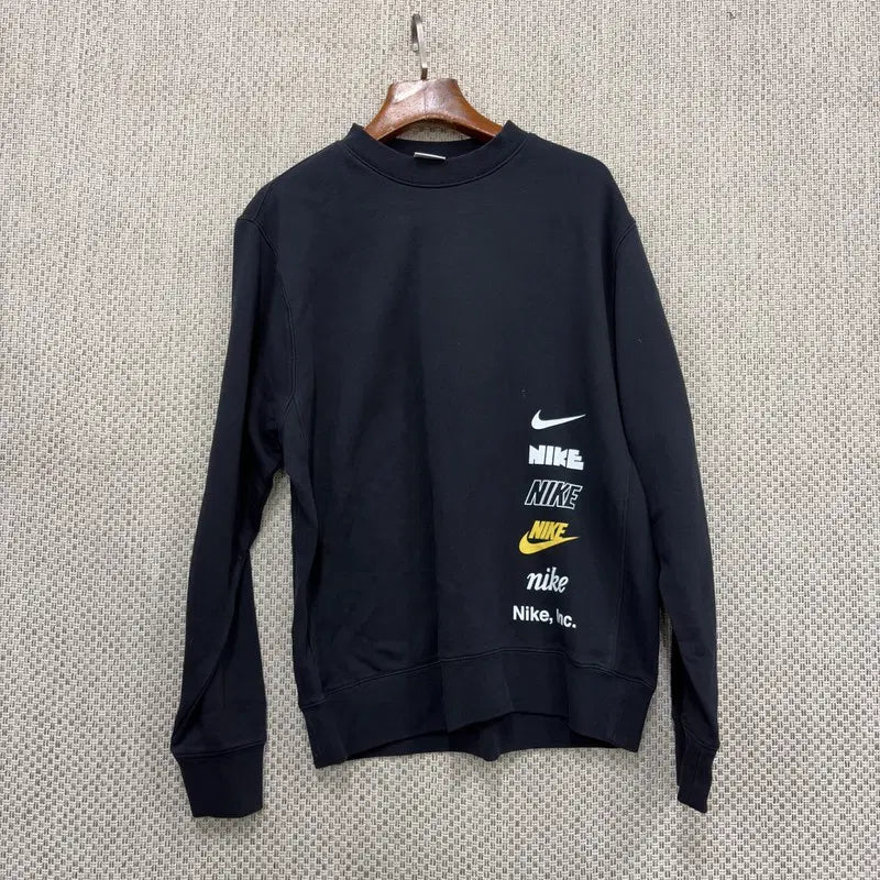 [BUNJANG] Nike Multi-Logo Light Fleece Sweatshirt Medium / 나이키 멀티로고 약기모 스웻셔츠 맨투맨 M H06616