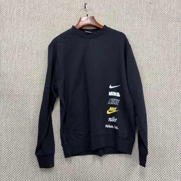 [BUNJANG] Nike Multi-Logo Light Fleece Sweatshirt Medium / 나이키 멀티로고 약기모 스웻셔츠 맨투맨 M H06616