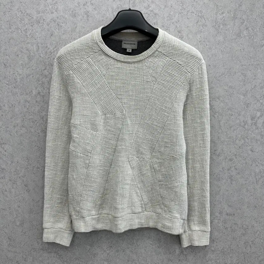 [BUNJANG] Solid Homme Women's Waffle Sweatshirt M / 95 솔리드옴므 여자 와플 맨투맨