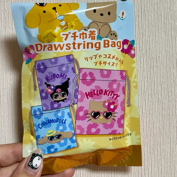 [BUNJANG] Sanrio Kuromi Drawstring Pouch / 산리오 태닝산리오 랜덤 복조리 파우치(쿠로미)*새상품