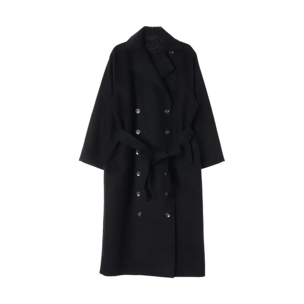 [BUNJANG] Totem Térllago Wool Blend Oversized Double Long Coat / 토템 테를라고 울 블렌드 오버핏 더블 롱 코트