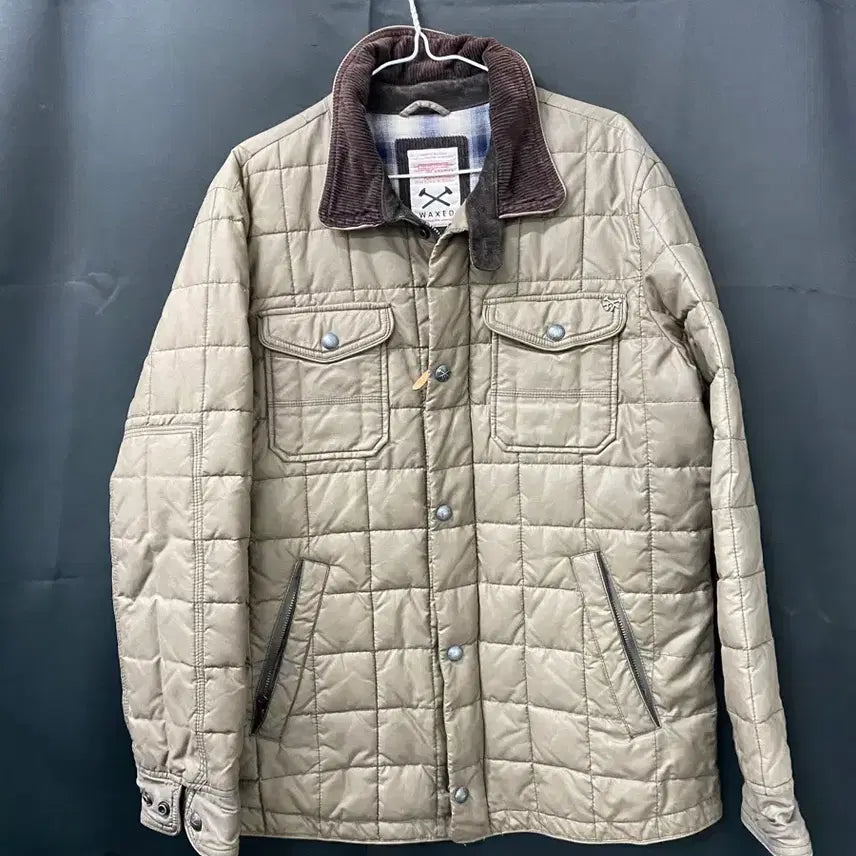 [BUNJANG] Series Quilting Khaki Jacket / 시리즈 퀄팅 카키 자켓