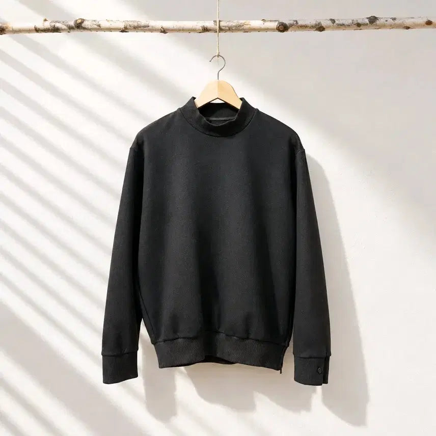 [BUNJANG] System (SYSTEM) 2022 Back Tape Mock Neck Sweatshirt Size 95 / 한섬 시스템(SYSTEM) 2022 백테이프 루즈핏 모크넥 맨투맨 95사이즈