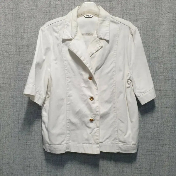 [BUNJANG] SIWY Denim Jacket Ivory Size 55 / 씨위 데님 자켓 아이보리 55
