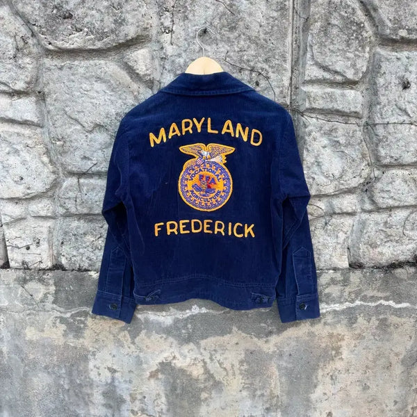 [BUNJANG] 80s FFA Corduroy Chainstitch Jacket 36 / 80s FFA 빈티지 코듀로이 체인스티치 자켓 36