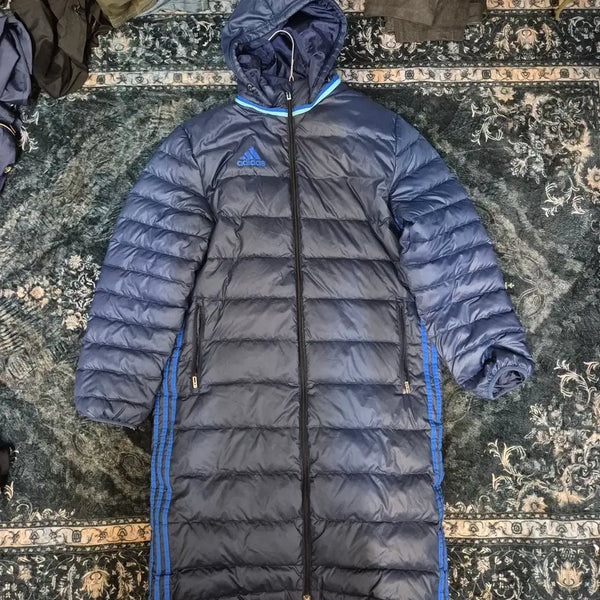 [BUNJANG] Adidas Lightweight Long Padding Navy 105 / 아디다스 롱패딩 105 네이비