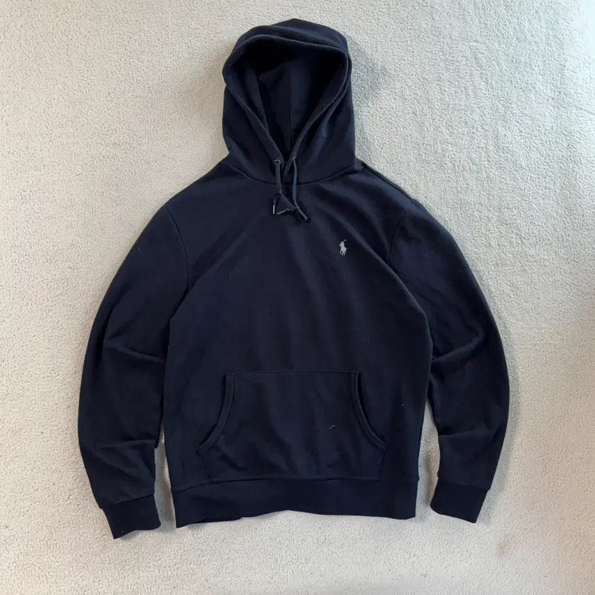 [BUNJANG] Polo Navy Hoodie / 폴로 네이비 후드티