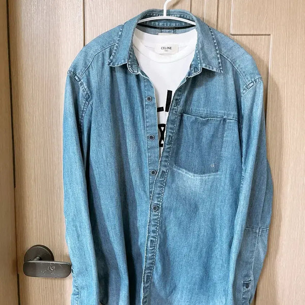 [BUNJANG] Calvin Klein Denim Shirt Small / 캘빈클라인 데님 셔츠 스몰