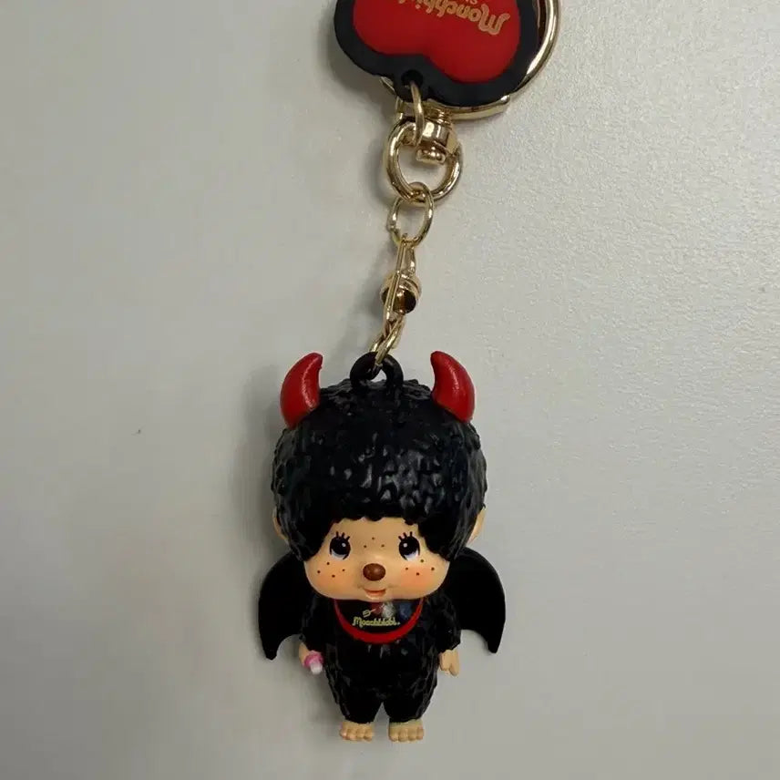 [BUNJANG] Happy Angel Devil Monchhichi Keychain / 해피엔젤 악마 몬치치 키링 팝니다