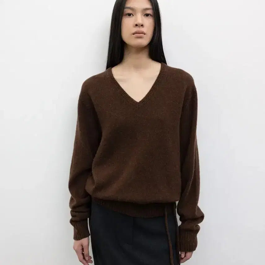 [BUNJANG] LE 917 Alpaca WholeGarment V-Neck Pullover / 르917 ALPACA WHOLEGARMENT V-NECK PULLOVER