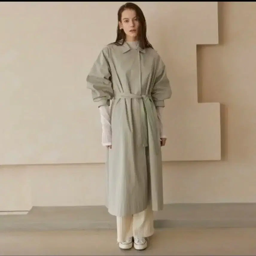 [BUNJANG] AHWE Oversized Long Trench Coat / 아위 오버핏 트렌치 코트 롱코트 ahwe
