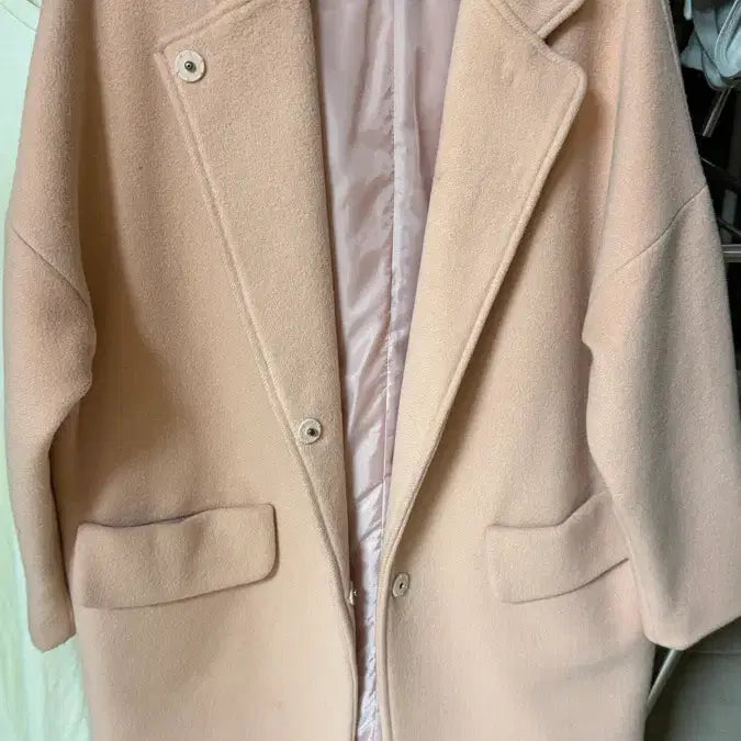 [BUNJANG] Finger Made Handmade Coat Pink / 핑거메이드 코트 핑크 (핸드메이드 코트)