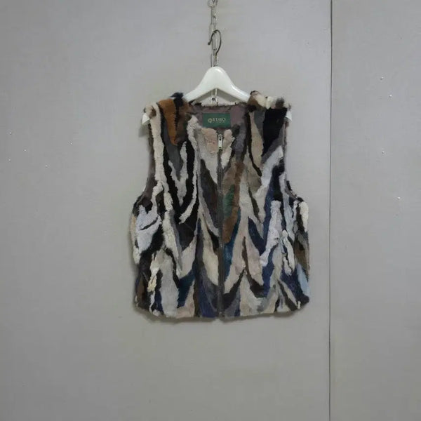 [BUNJANG] Multi-Color Mink Vest / 유로 여러색상이쁜 밍크 조끼 n9604