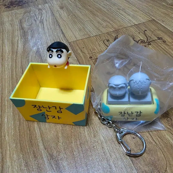 [BUNJANG] Crayon Shin-chan Random Keycap & Keychain Bundle Set / 일괄)짱구랜덤키캡 짱구키링 맹구키링 짱구키캡 짱구돌 맹구돌