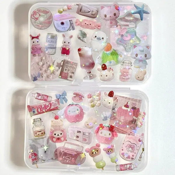 [BUNJANG] Cute Transparent Storage Box - New / 귀여운 투명 수납함 새상품