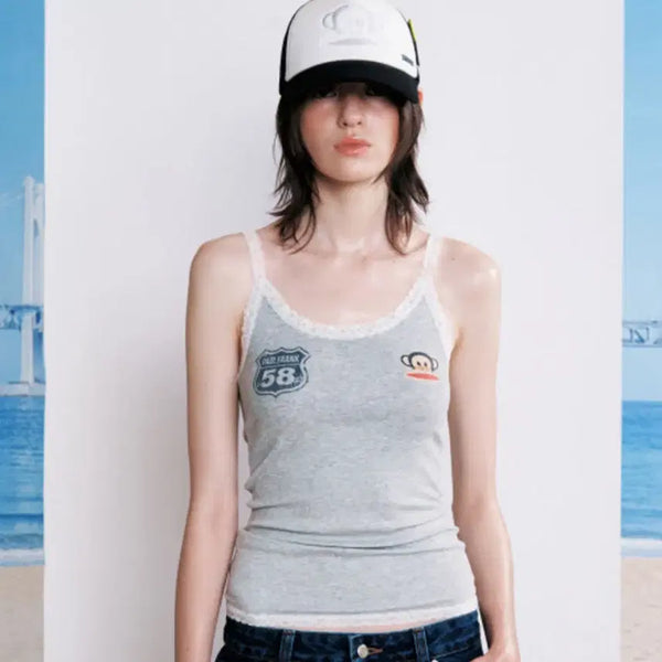 [BUNJANG] SUNBUN PROJECT Paul Frank Sleeveless Top / 썬번프로젝트 폴프랭크 슬리브리스 탑