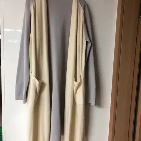 [BUNJANG] System Shawl Collar Long Robe Cardigan / 한섬 시스템 숄카라 롱 로브 가디건 올드머니룩 럭셔리 출근룩 하객룩
