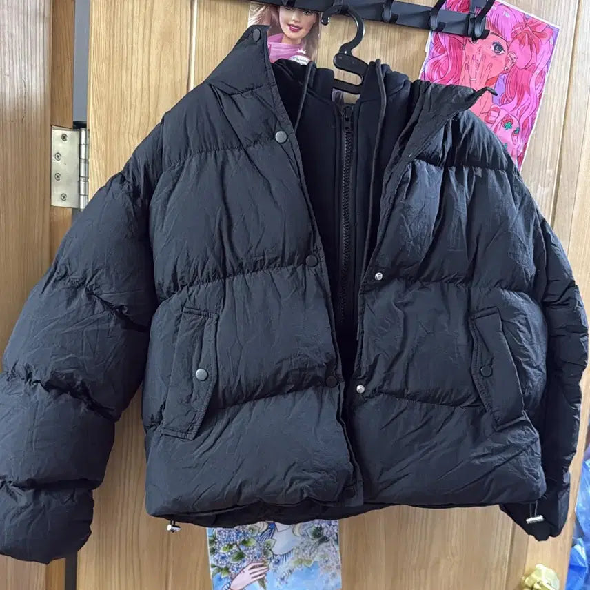 [BUNJANG] Black Short Padded Jacket / 블랙 숏 패딩