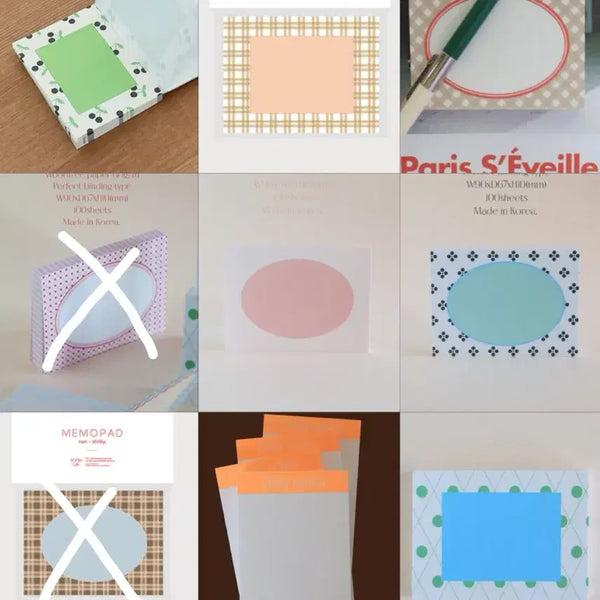 [BUNJANG] Magresera Memo Pad Bundle Set (7 Types) / (재고2) *일괄* 7종 마그레세라 메모패드