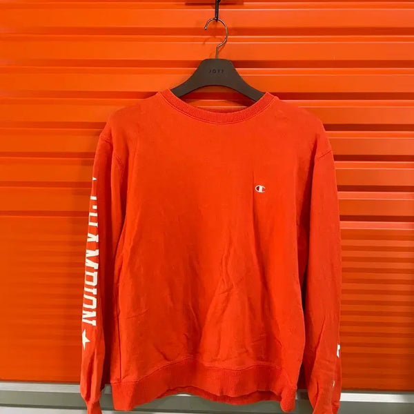 [BUNJANG] Champion Orange Sweatshirt L / 챔피온 맨투맨 오렌지 L