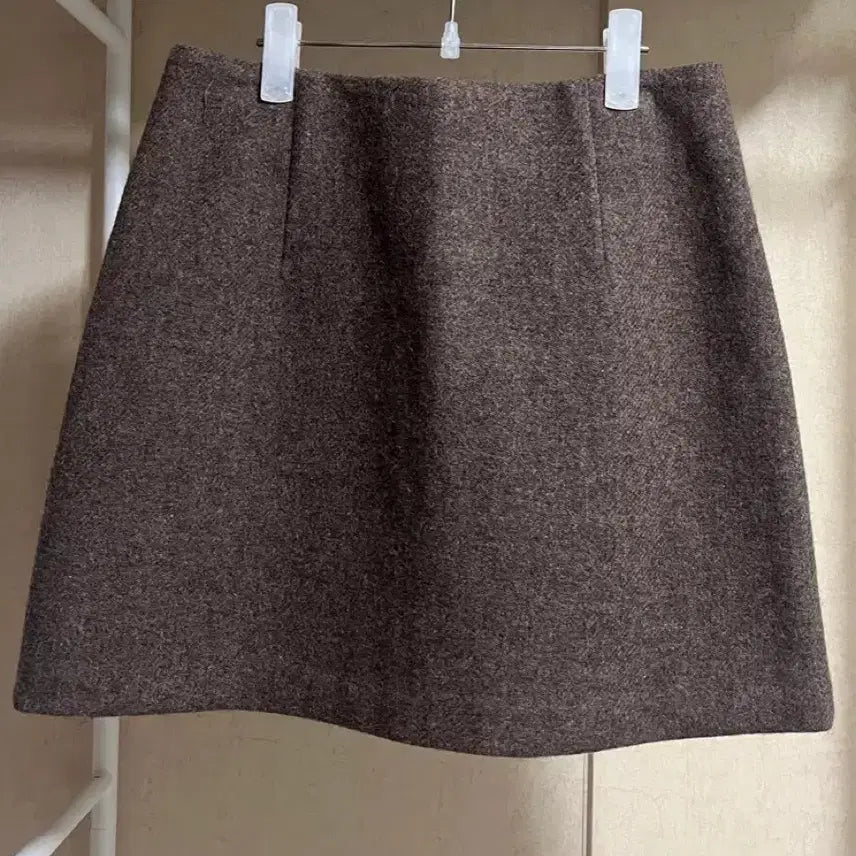 [BUNJANG] CodeU Brown Wool Skirt / 코드유 codeu 브라운 울 스커트