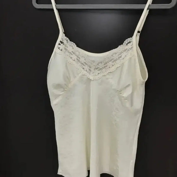 [BUNJANG] Lace Slip Top - Ivory / 레이스 슬립 탑 아이보리