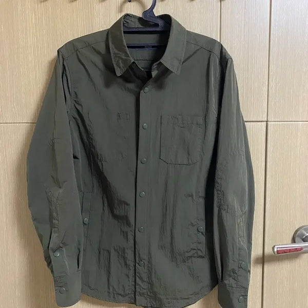 [BUNJANG] BEAKER Nylon Shirt Jacket Olive M / *[BEAKER] 비이커 나일론 셔츠 자켓 올리브 S사이즈