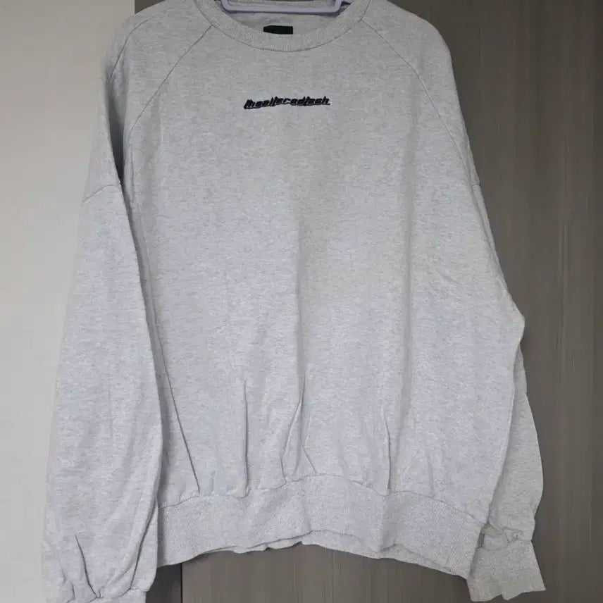 [BUNJANG] JUUN.J Melange Grey Logo Sweatshirt / [M]준지 수영장 맨투맨