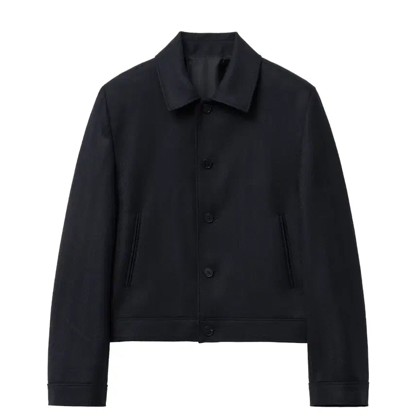 [BUNJANG] E L M O D E Marcos Wool Trucker Jacket Navy Size 44 / 엘무드 마르코스 울 트러커 자켓 네이비 44