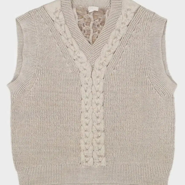[BUNJANG] COS Cable Knit Vest / [L] 코스 COS 케이블 꽈배기 니트 베스트 조끼 105