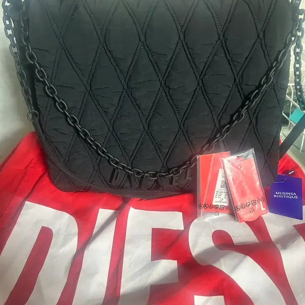 [BUNJANG] Diesel Cham-D L Shoulder Bag Black / 디젤 챰-D L 숄더백 블랙