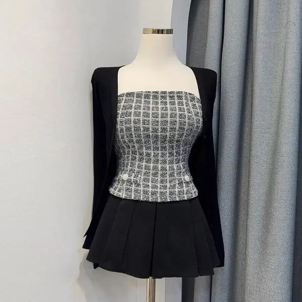 [BUNJANG] J.Yoon Cubic Tube Top / 제이윤 큐빅 튜브탑