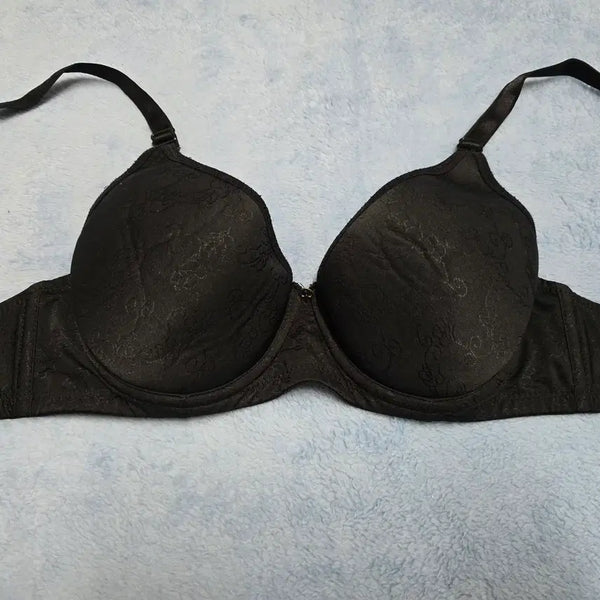 [BUNJANG] Women's Black Embossed Pattern Bra (Used) / (중고)[75B] 여성 블랙 음각 패턴 브라