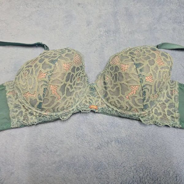 [BUNJANG] Chanti Mint Green Lace Bra (Used) / (중고)[75B] 여성 샹티 민트 그린 레이스 브라