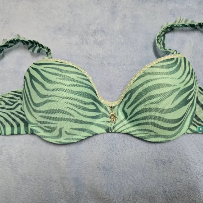 [BUNJANG] Egoist Mint Zebra Bra / (중고)[80B] 여성 에고이스트 민트 지브라 브라