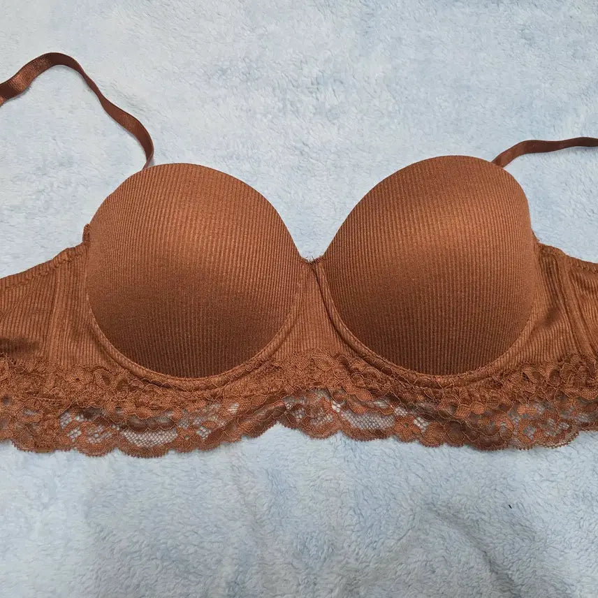 [BUNJANG] Women's Brown Lace Bra / (중고)[S] 여성 브라운 레이스 브라