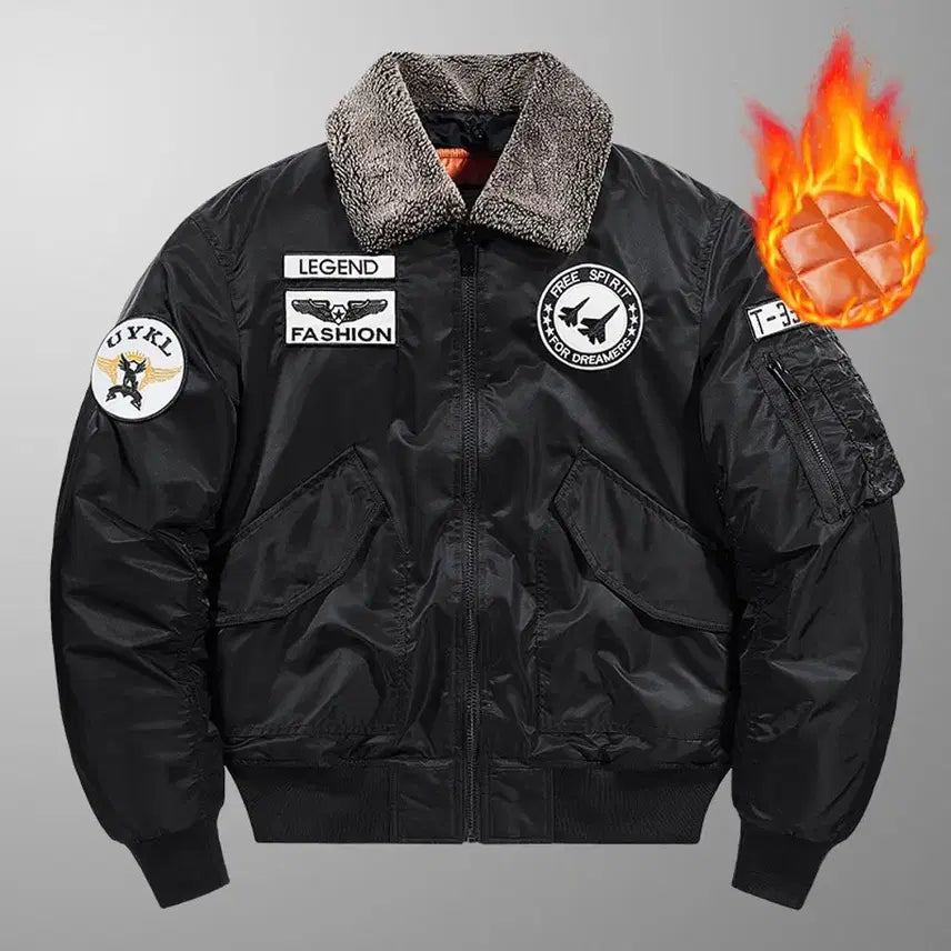 [BUNJANG] Air Force Pilot Jacket Bomber Jacket / 항공 에어포스 바람막이 패딩 블루종 야상 잠바 봄버 파일럿 점퍼