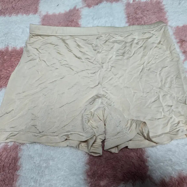 [BUNJANG] Women's Beige Plain Square Leg Underpants XXL / (중고) 여성 베이지 무지 사각 속바지 XXL