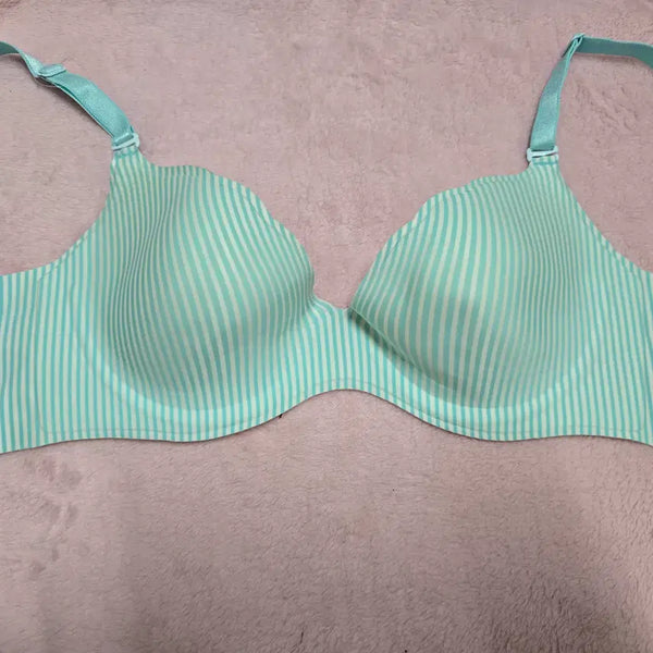 [BUNJANG] Rosebud Mint Stripe Bra 85B (Used) / (중고) 여성 로즈버드 민트 스트라이프 브라 85B