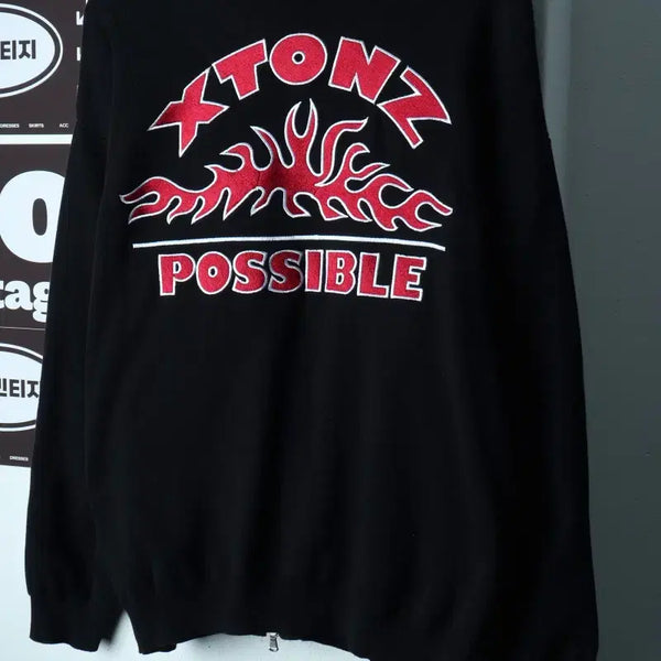 [BUNJANG] XTONZ Zip-Up Windbreaker Jumper Jacket Knit Work / (M-2XL) 엑스톤즈 집업 바람막이 점퍼자켓 니트 워크-H39452