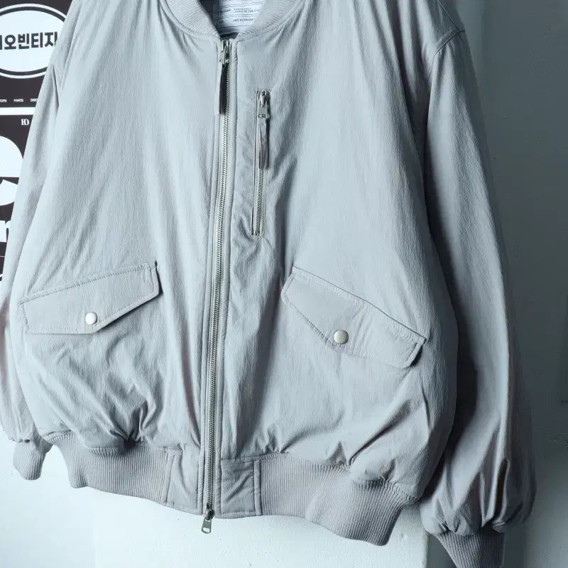 [BUNJANG] Urban D-Type Zip-Up Windbreaker Jumper Jacket Padded / (M-2XL) 어반디타입 집업 바람막이 점퍼자켓 항공 누빔-H39458