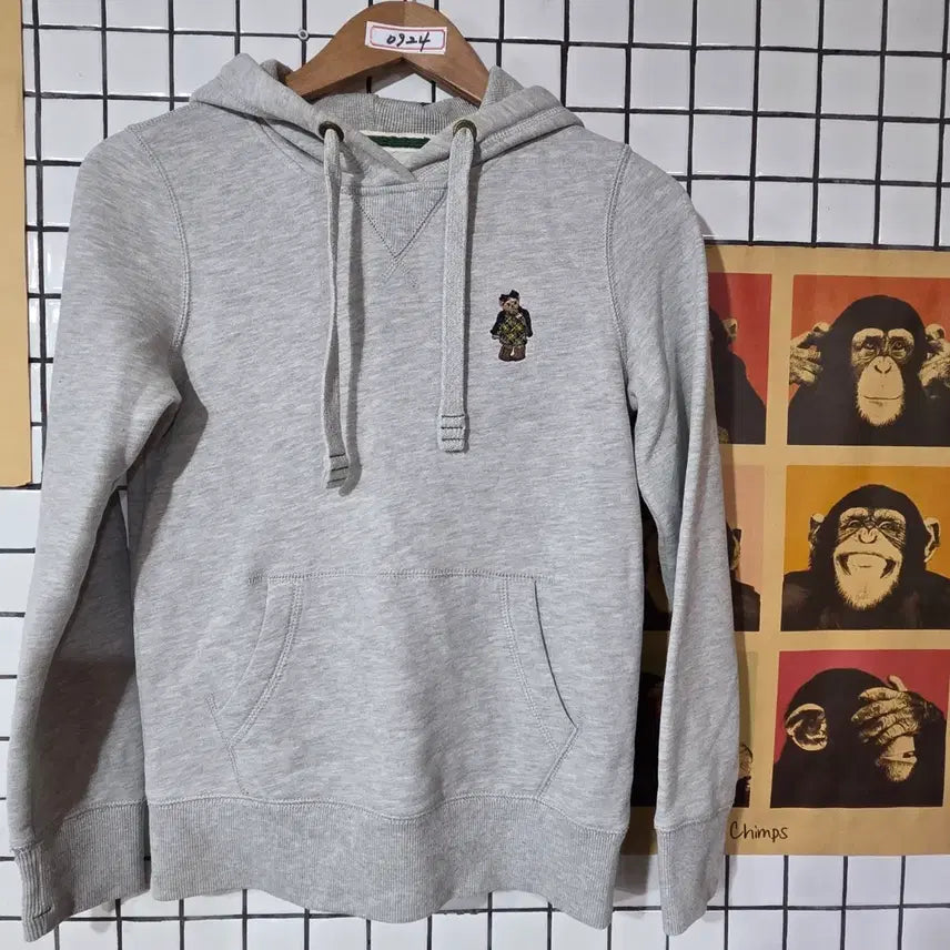 [BUNJANG] Polo Bear Grey Hoodie / 티니위니 베어 그레이 후드티 0924