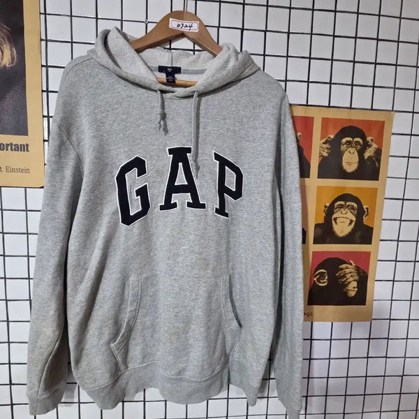 [BUNJANG] GAP Logo Hoodie Gray / GAP 로고 후드티 회색 0924