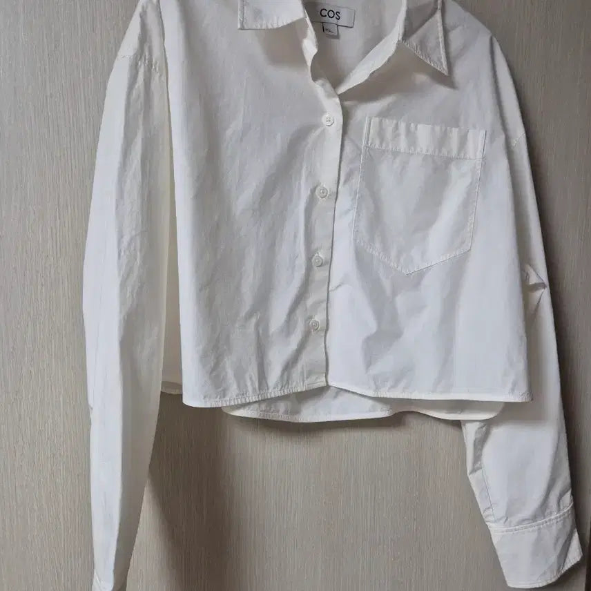 [BUNJANG] COS Cropped Shirt White 36 / COS 코스 크롭 셔츠 신형 셔츠 화이트 36